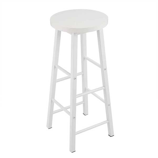 Assise Ronde En Bois ABOOFAN - Siège De Tabouret De Bar écologique, Facile à Nettoyer - 29.5 Cm